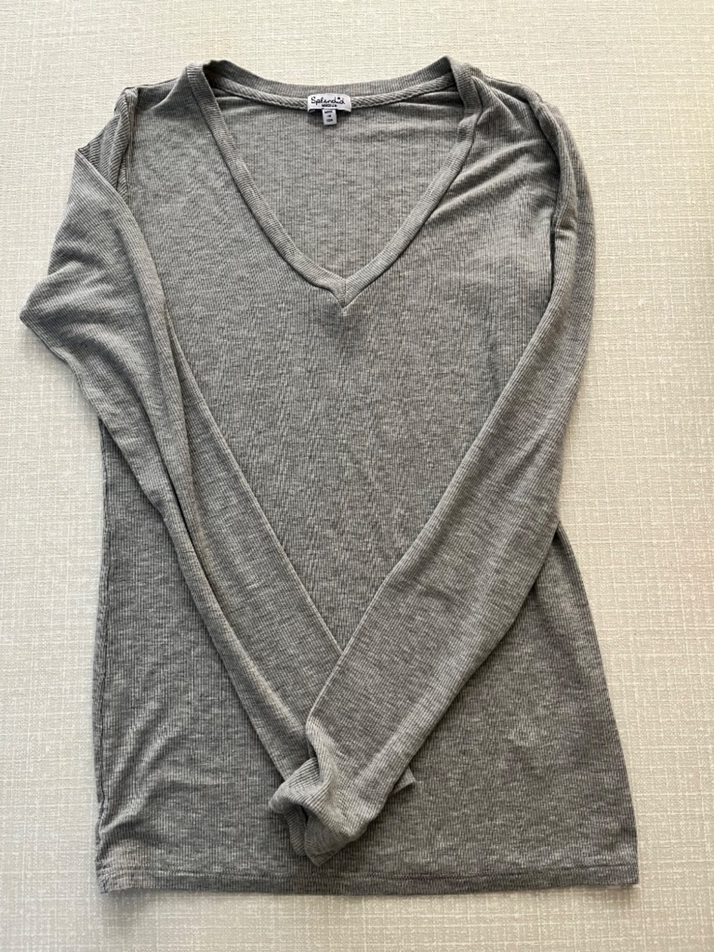 Splendid Valley Rib V-Neck - Picture 2 of 3